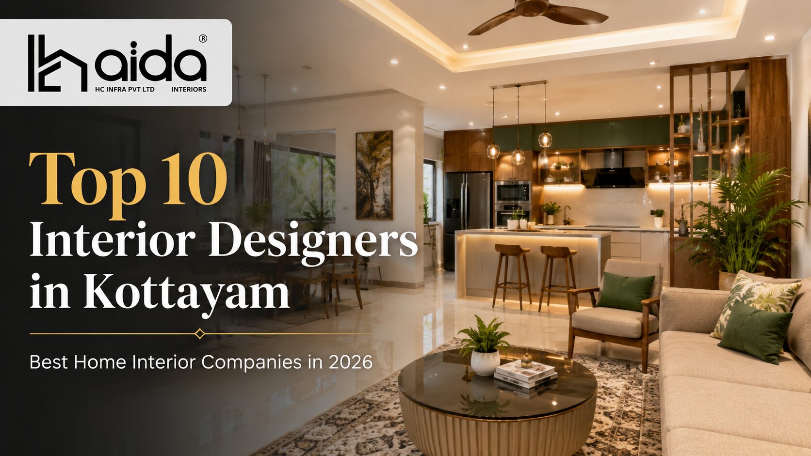 Top 10 interior designers in Kottayam for home interior design and modular kitchen projects