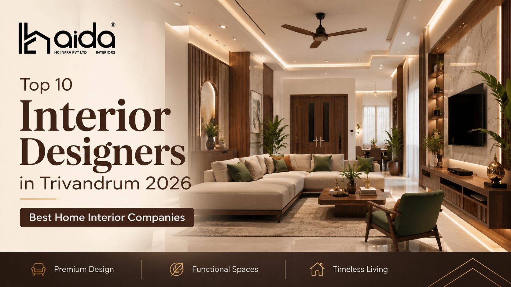 Top 10 interior designers in Trivandrum for home interior design and modular kitchen projects