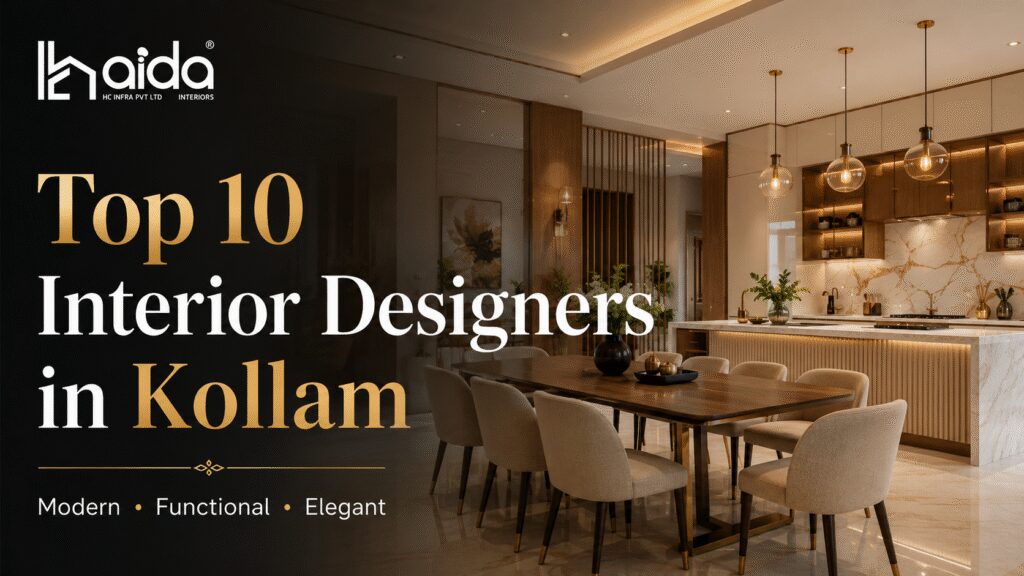 Top 10 Interior Designers in Kollam for Modern Kerala Homes 1 Top 10 Interior Designers in Kollam Comparison